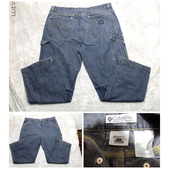 Columbia Other - Columbia Men's Carpenter Jeans 34 x 30 straight leg Excellent Condition Vtg y2k
